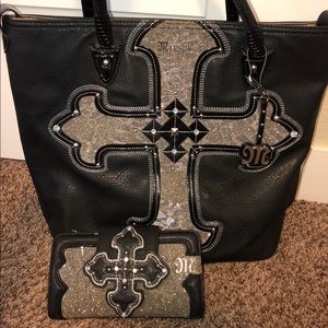 Miss Me Tote Purse with matching Wallet